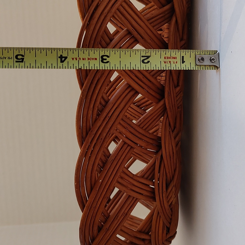 Wicker bread baguette basket French serving vtg willow - Picture 10 of 12